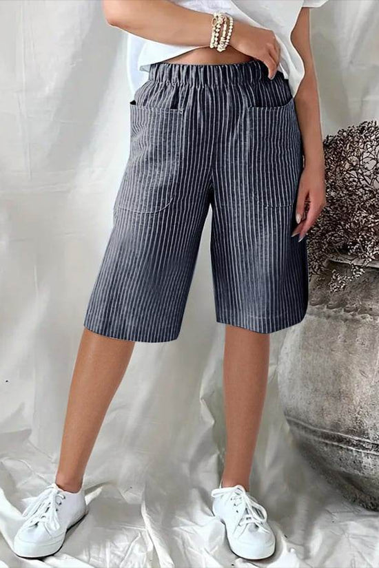 Pantalon de plage décontracté à cordon de serrage et poches en seersucker pour homme Cross-Border - Droxev