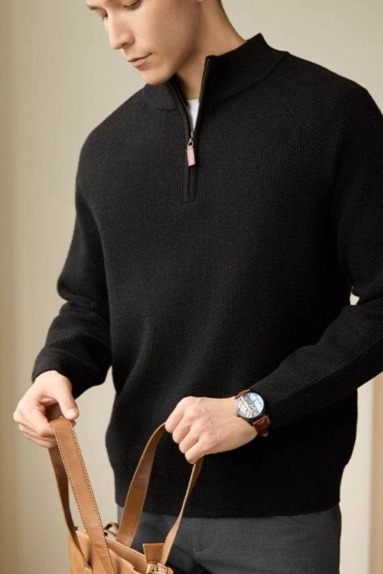 Pull tricoté de couleur unie - Droxev