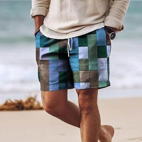 Pantalon de plage hawaïen respirant et tendance pour l'été, short décontracté imprimé en 3D - Droxev