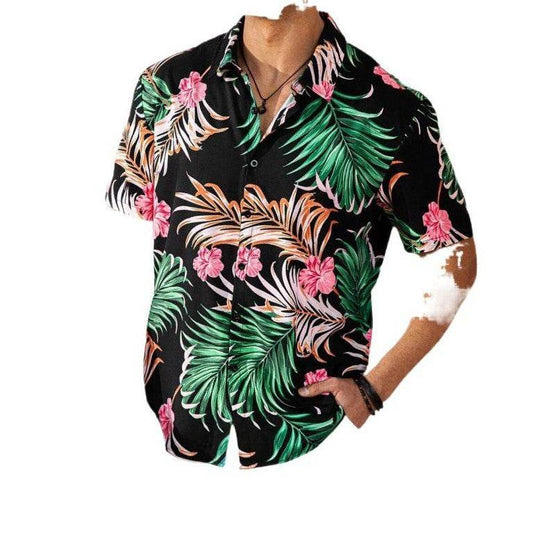 Chemise homme impression 3D couture dessin animé - Droxev