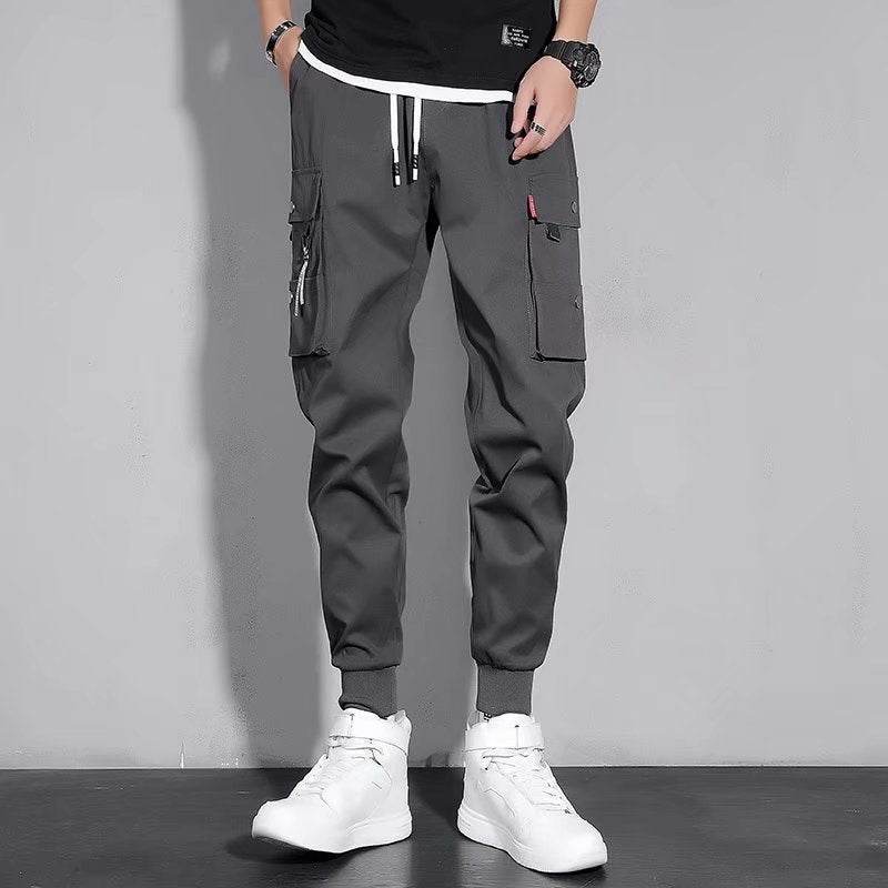 Pantalons décontractés pour hommes en soie glacée printemps et été, salopettes de sport pour hommes - Droxev