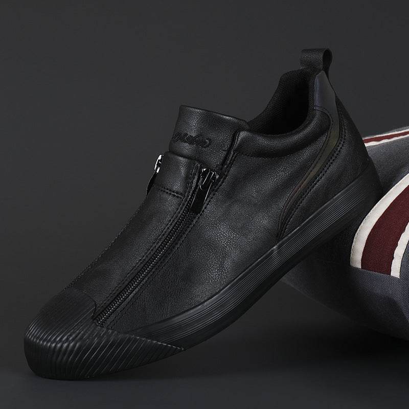 Chaussures de planche décontractées à double fermeture éclair pour hommes - Droxev