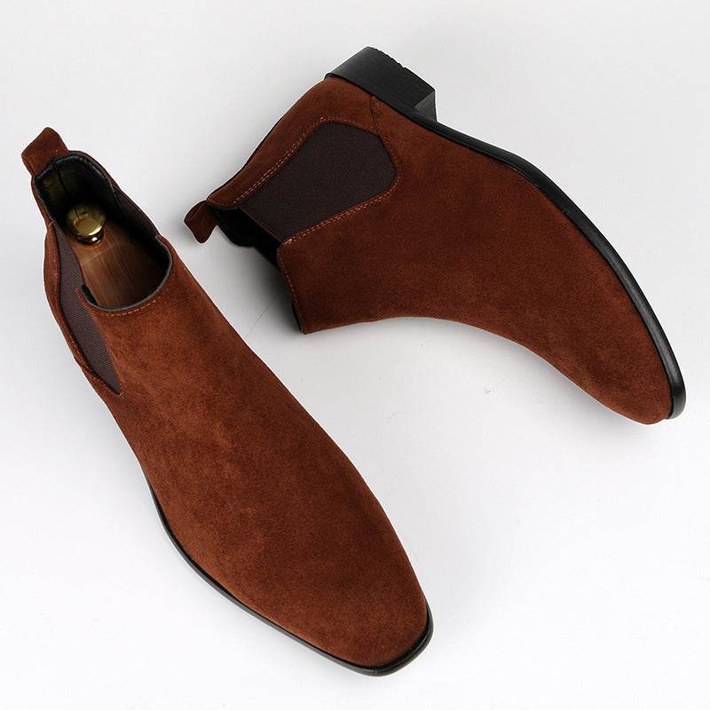 Bottines Chelsea à bout carré pour homme - Droxev