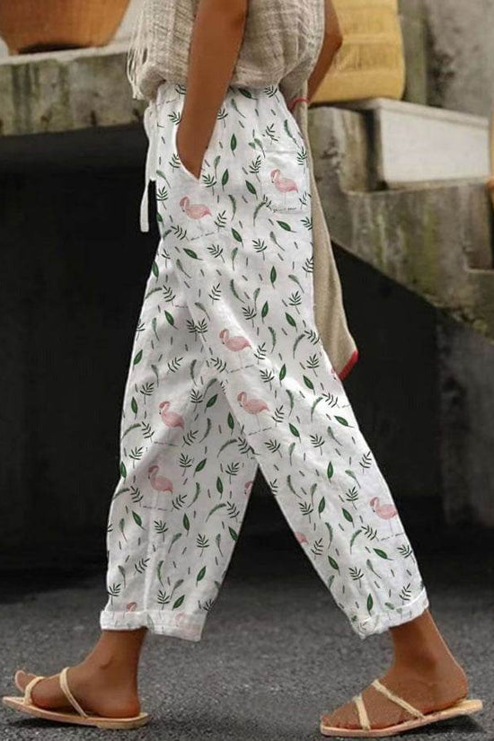 Pantalons décontractés imprimés à la mode - Droxev