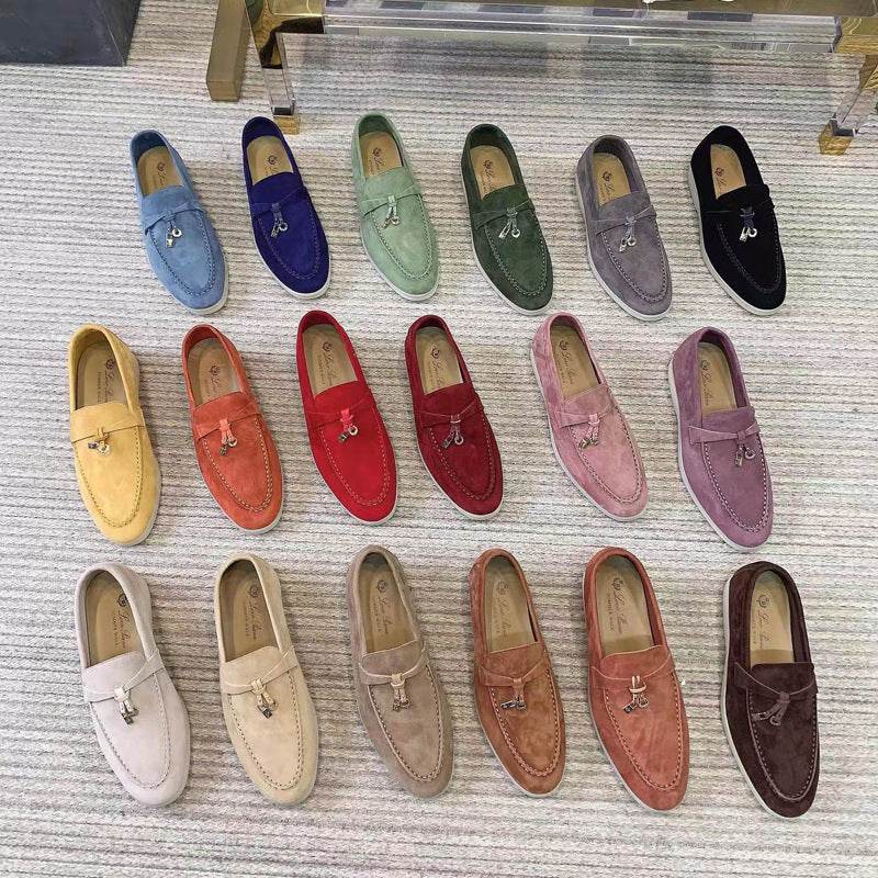 Chaussures polyvalentes en cuir pour femmes - Droxev