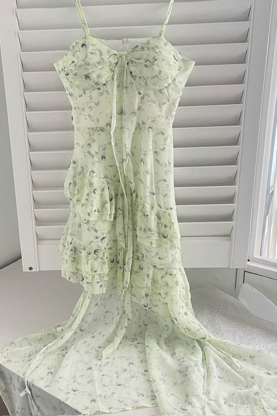 Robe d'été à bretelles et fleurs pour femme - Droxev
