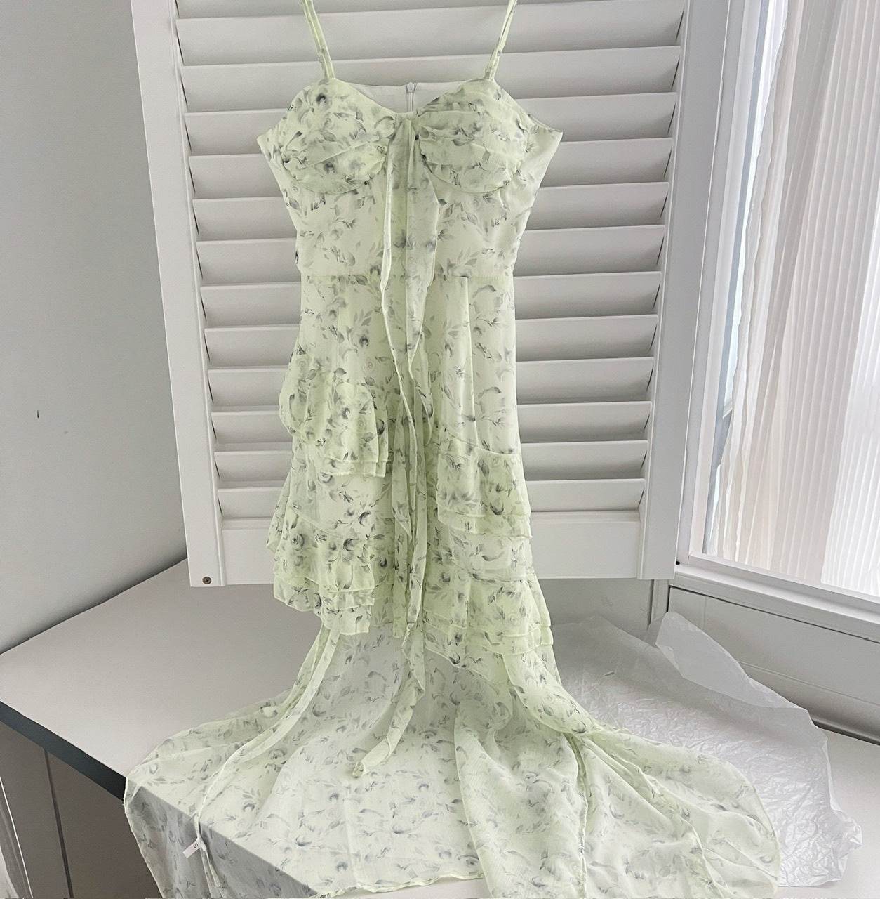 Robe d'été à bretelles et fleurs pour femme - Droxev
