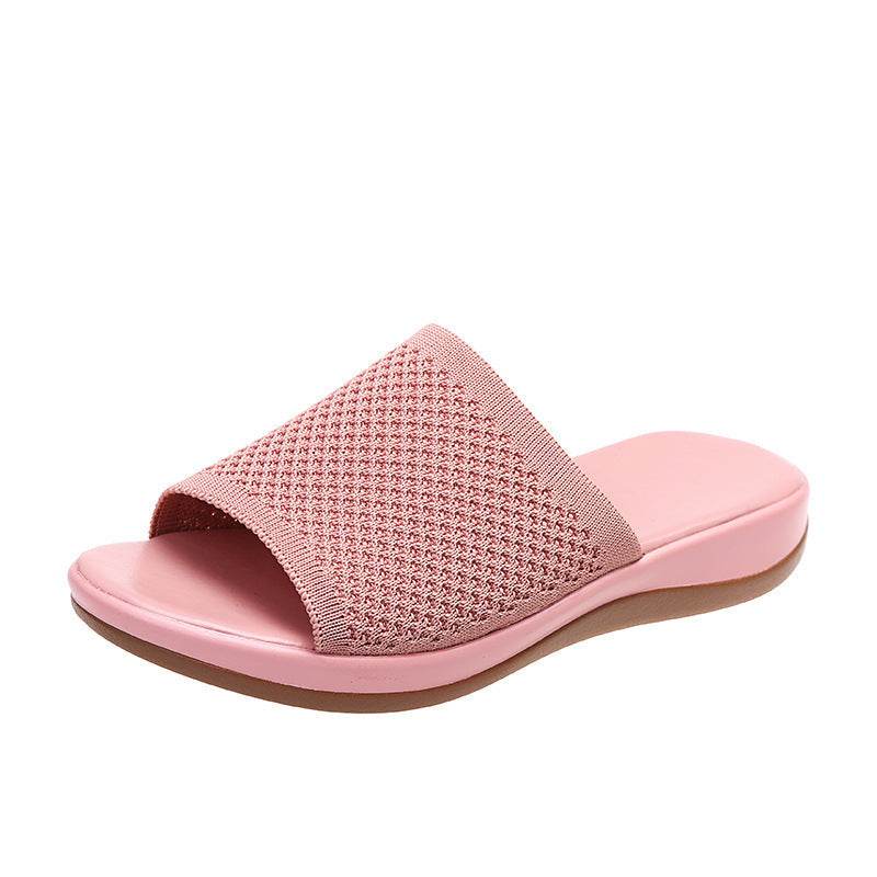Chaussures d'été plates pour femmes, sandales décontractées pour intérieur et extérieur, chaussures de plage - Droxev