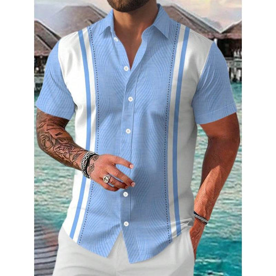 Chemise homme impression 3D couture dessin animé - Droxev