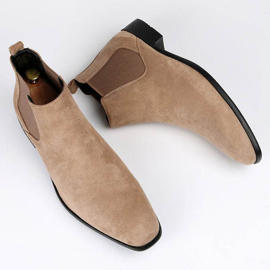 Bottines Chelsea à bout carré pour homme - Droxev
