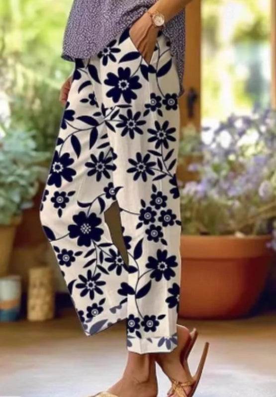 Pantalon imprimé pour femme - Droxev