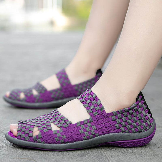 Chaussures décontractées tissées à la main pour femmes - Droxev