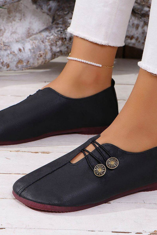 Sandales à enfiler à bout carré pour femme, chaussures plates et souples, tendance pour l'été - Droxev