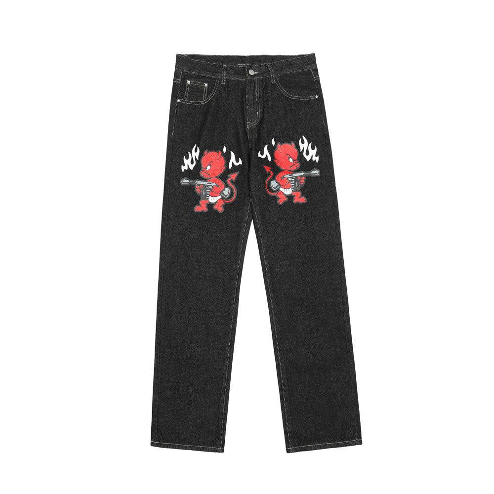 Pantalon droit ample tendance automne pantalon décontracté - Droxev
