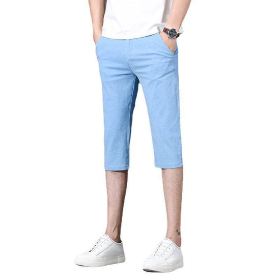 Pantalon d'été slim décontracté taille moyenne pour homme - Droxev