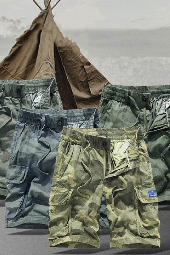 Camouflage Nouveaux Vêtements de Travail Shorts de Sport Hommes - Droxev