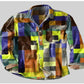 Chemise décontractée d'été imprimée en 3D pour homme