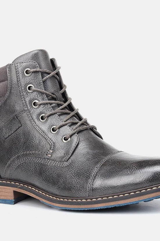 Bottes en cuir pour hommes de grande taille Bottes simples