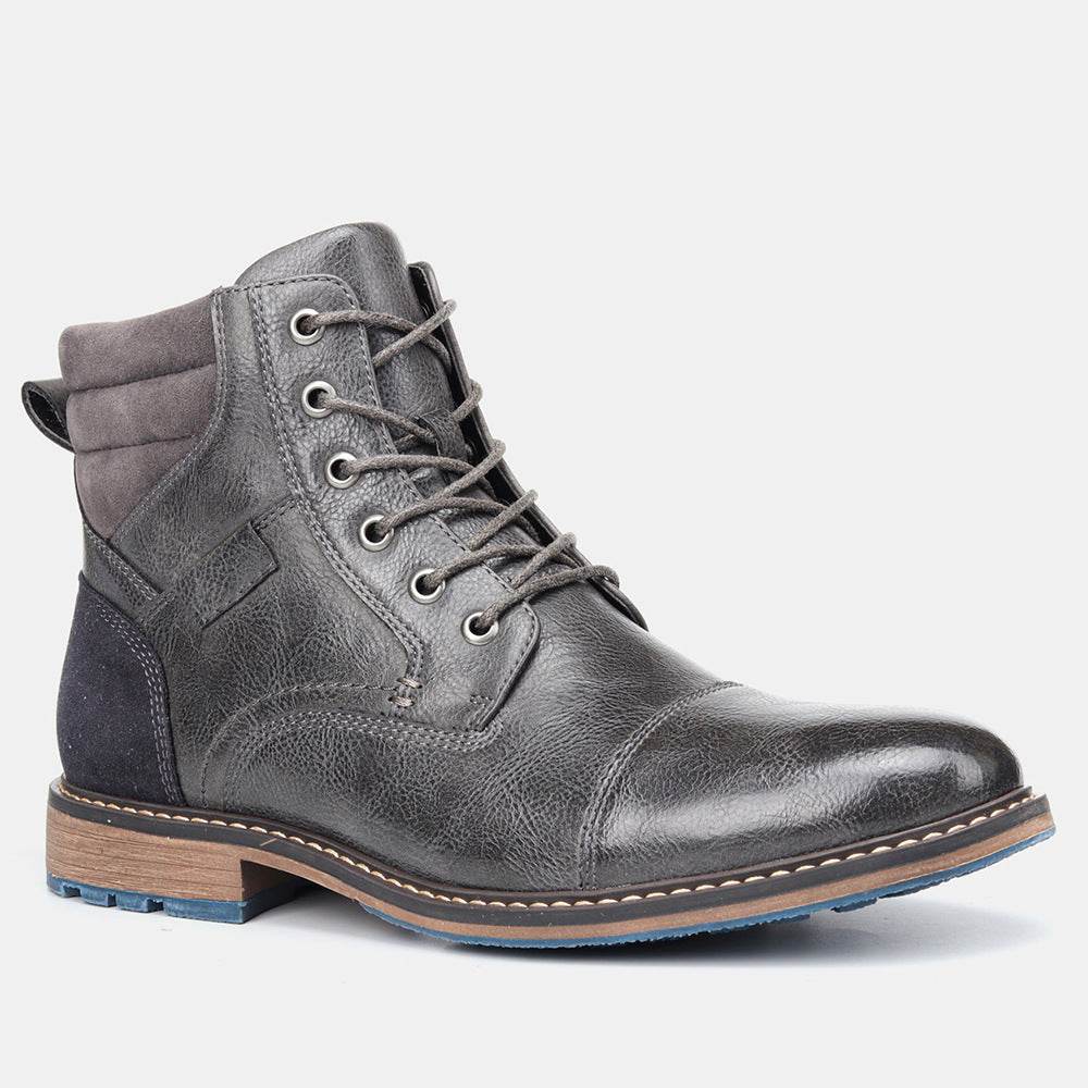 Bottes en cuir pour hommes de grande taille Bottes simples