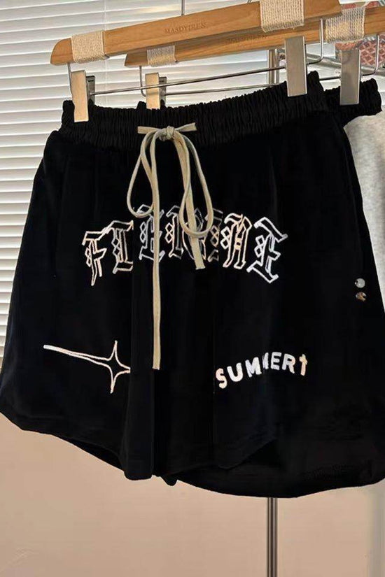 Short de sport brodé rétro américain - Droxev
