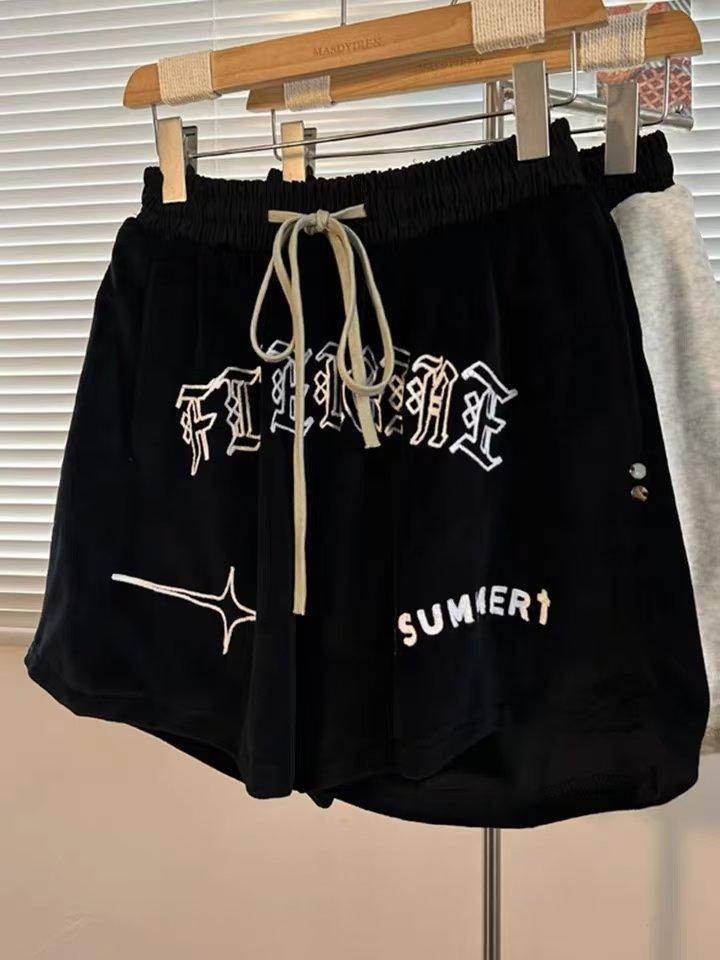Short de sport brodé rétro américain - Droxev