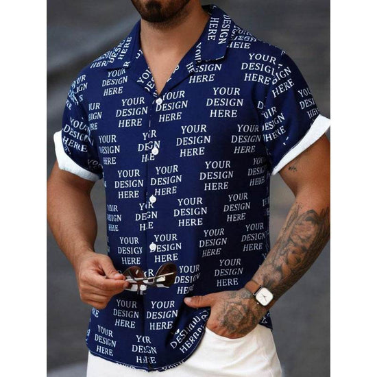 Chemise homme impression 3D couture dessin animé - Droxev