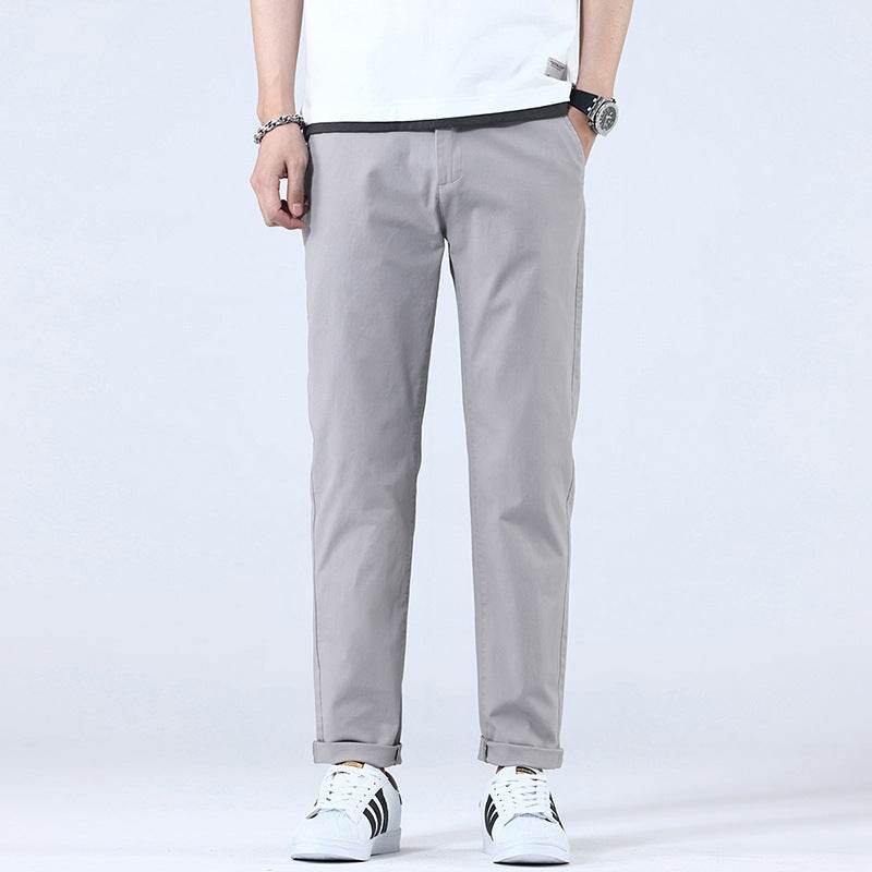Pantalon extensible coupe slim droite tendance pour homme - Droxev