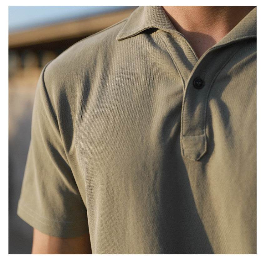 Polo de luxe à col une pièce - Droxev