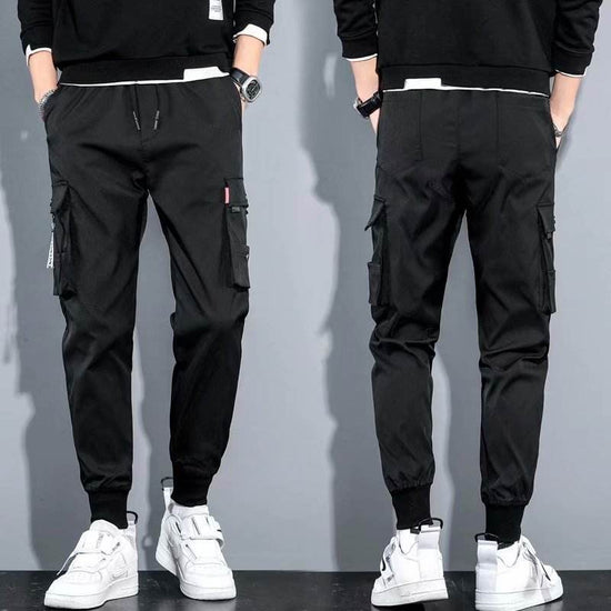 Pantalons décontractés pour hommes en soie glacée printemps et été, salopettes de sport pour hommes - Droxev