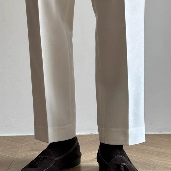 Pantalon de costume décontracté italien pour homme, printemps et automne - Droxev