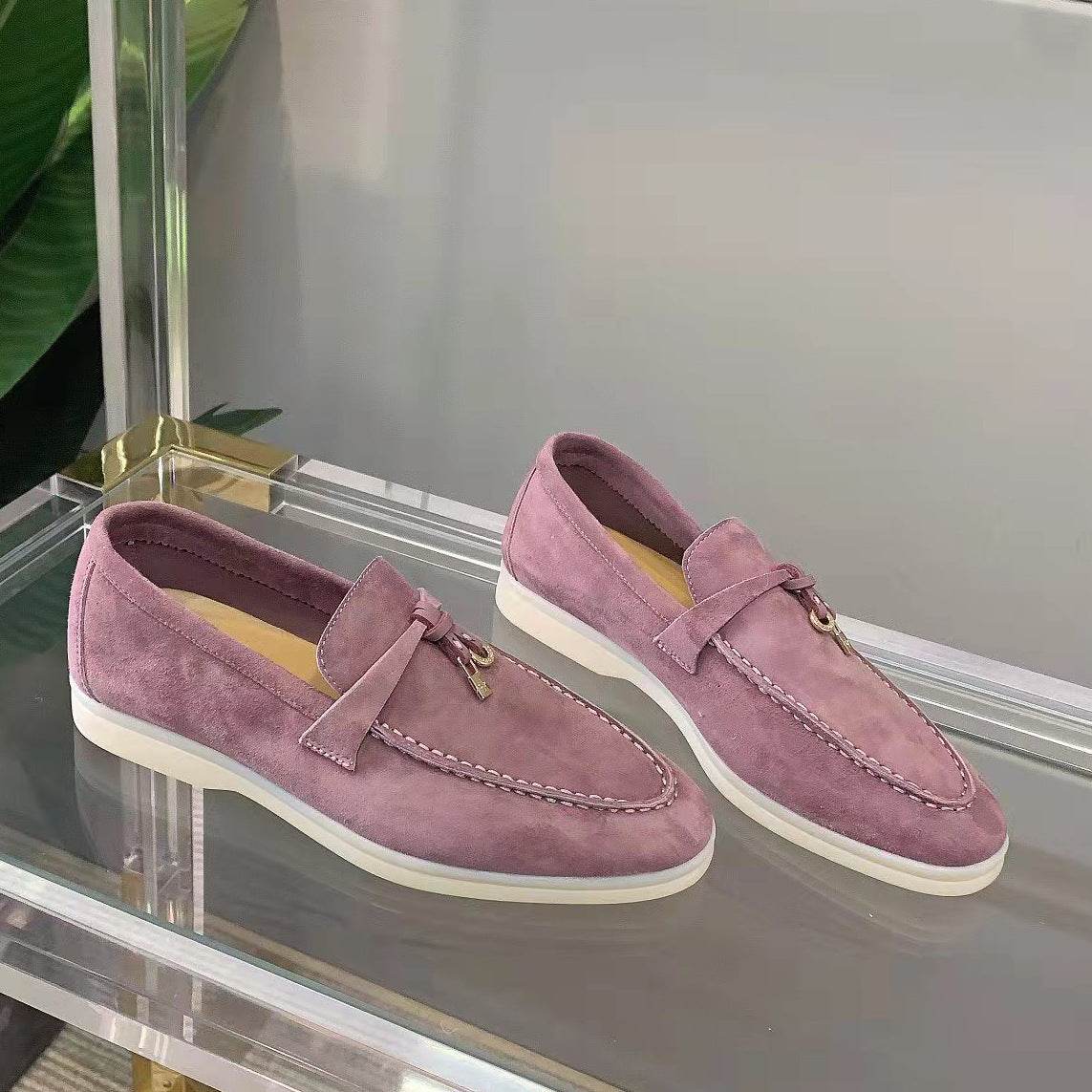 Chaussures polyvalentes en cuir pour femmes - Droxev