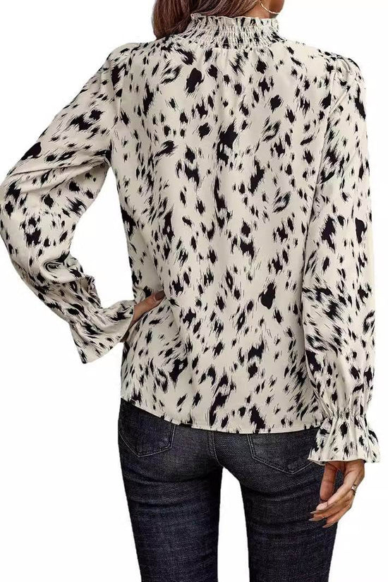 Chemise à col roulé à manches longues pour femmes - Droxev