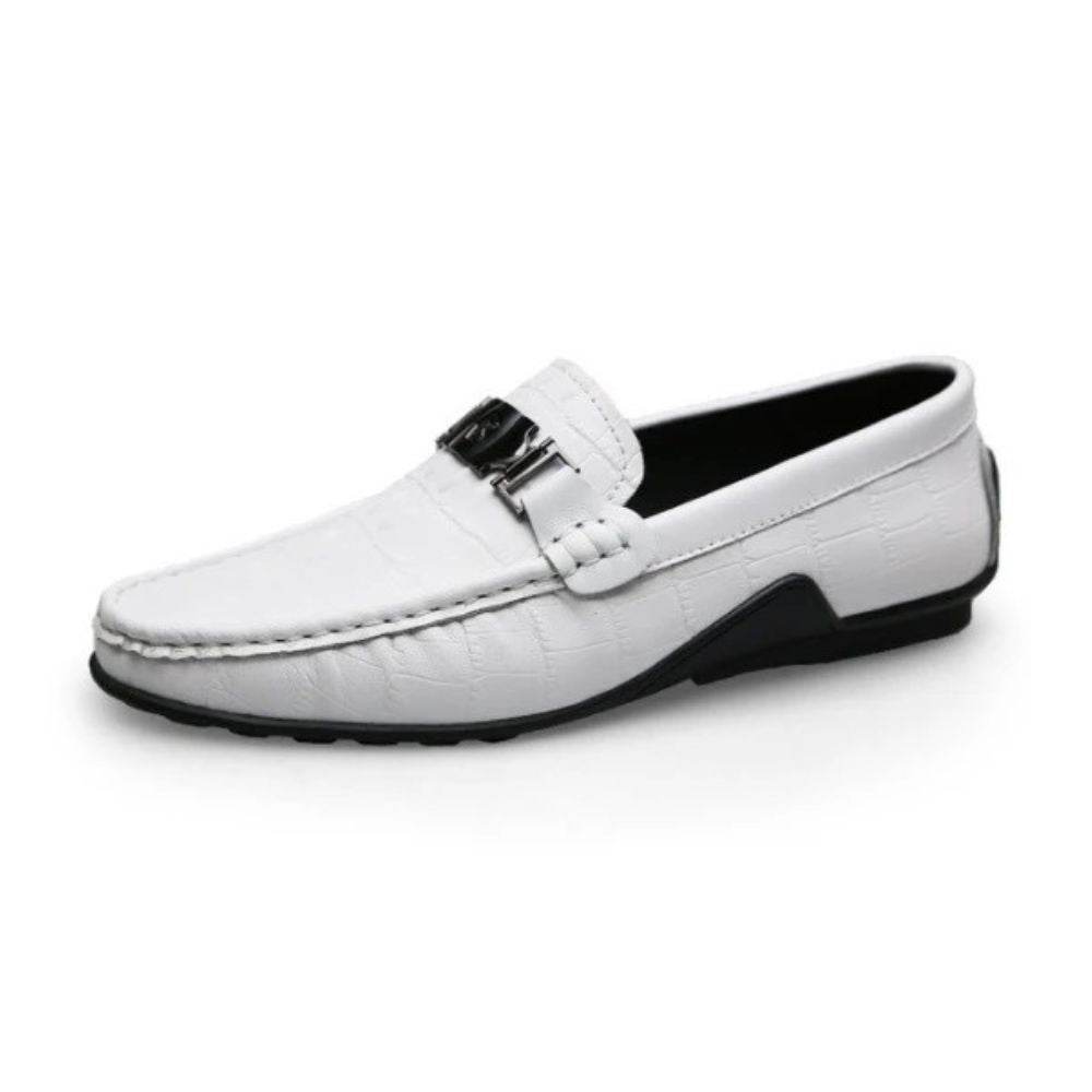 Chaussures basses en cuir pour hommes, chaussures décontractées et professionnelles en cuir - Droxev