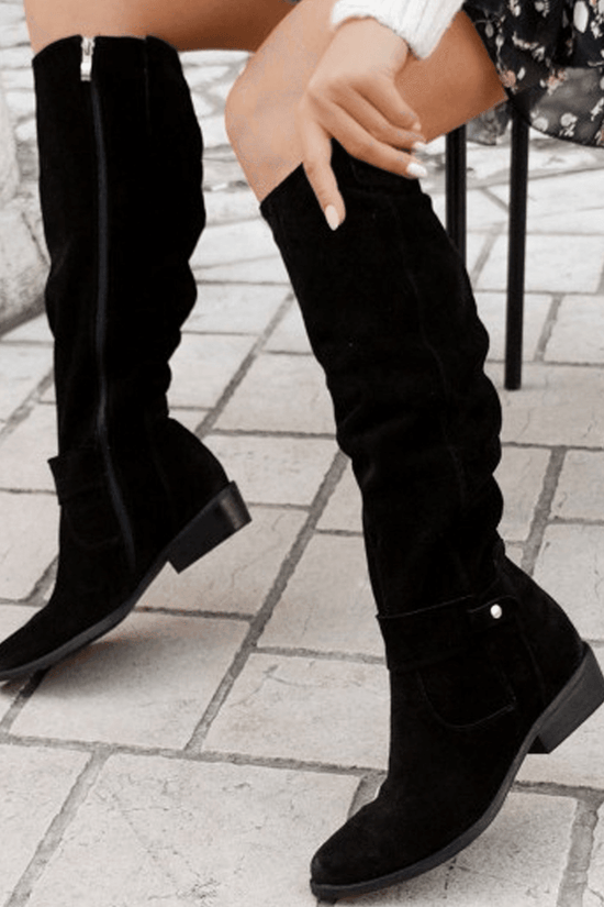 Bottes Élégantes en Suédine - Confort et Style Assurés