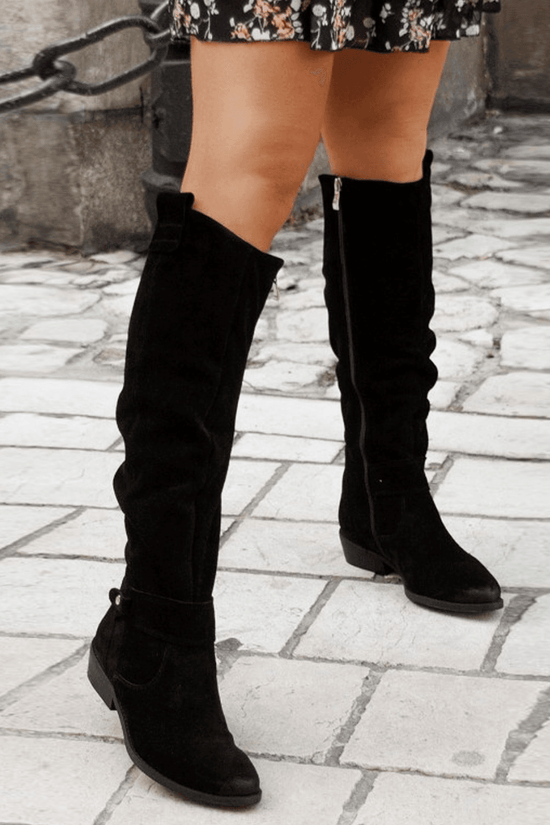 Bottes Élégantes en Suédine - Confort et Style Assurés