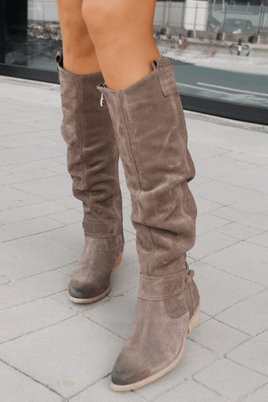 Bottes Élégantes en Suédine - Confort et Style Assurés