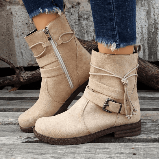 Bottes Rétro à Bout Rond - Droxev