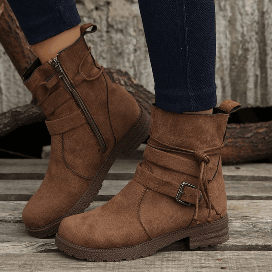 Bottes Rétro à Bout Rond - Droxev