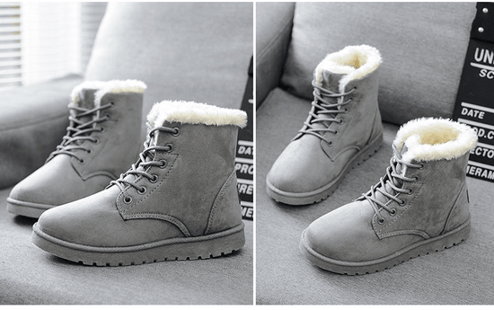 Bottes à Lacets avec Doublure Chaude - Droxev