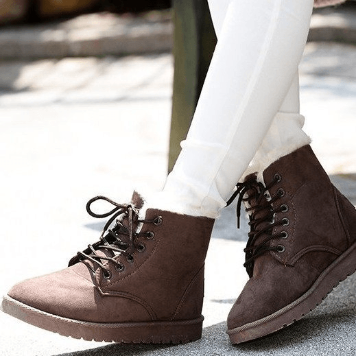 Bottes à Lacets avec Doublure Chaude - Droxev