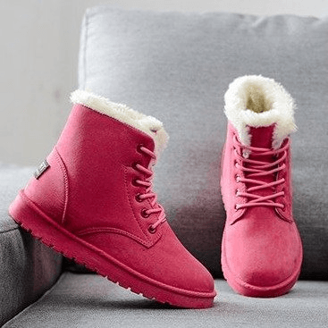 Bottes à Lacets avec Doublure Chaude - Droxev