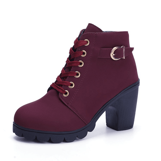 Bottes à Talons Bloc Chunky - Droxev