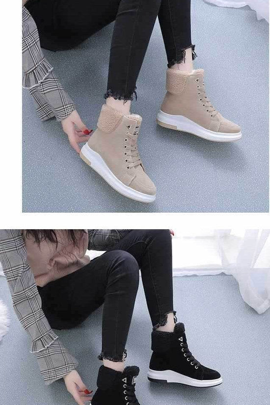 Bottes avec Doublure Polaire Chaude - Droxev