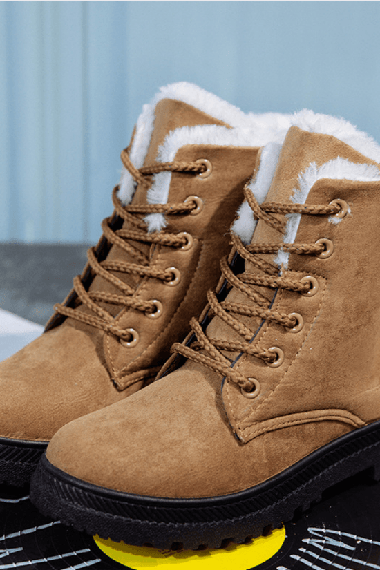 Bottes d’Hiver Plates Doublées - Droxev