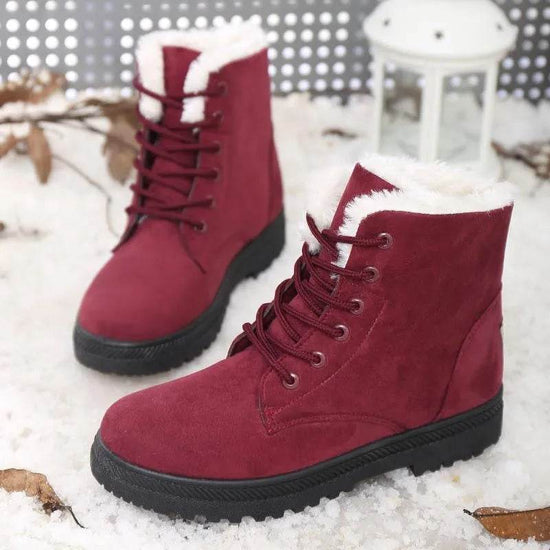 Bottes d’Hiver Plates Doublées - Droxev