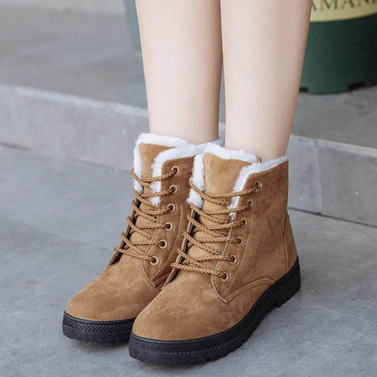 Bottes d’Hiver Plates Doublées - Droxev