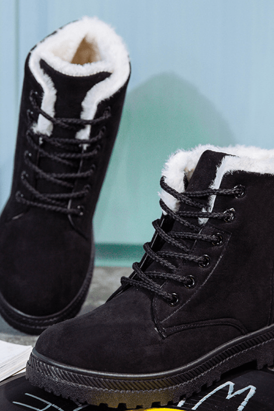 Bottes d’Hiver Plates Doublées - Droxev