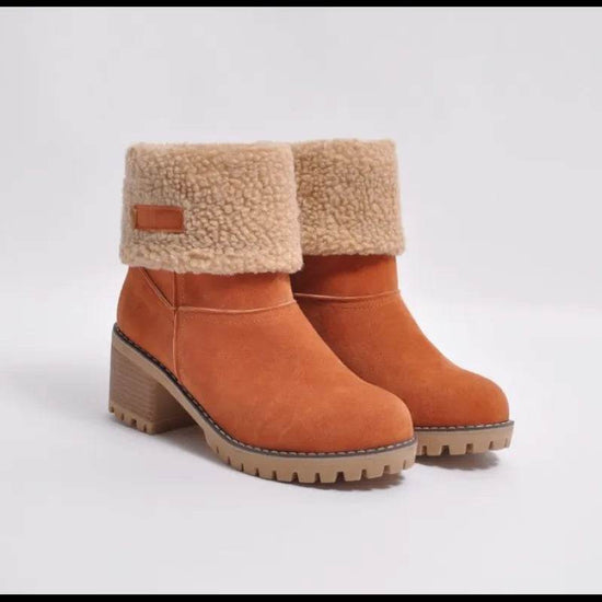 Bottes d'Hiver à Talons Carrés - Droxev