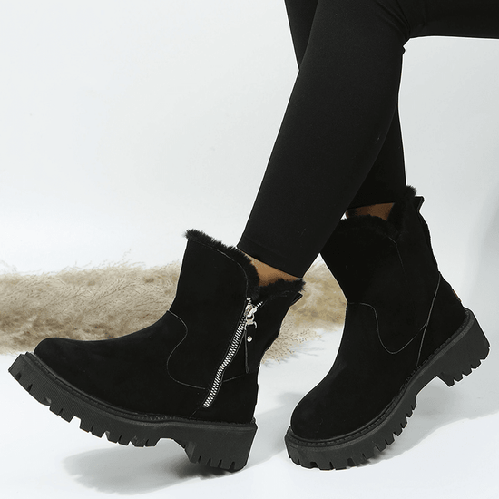 Bottes d’Hiver en Suédine avec Doublure Épaisse - Droxev