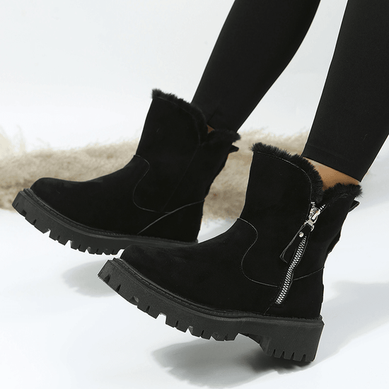 Bottes d’Hiver en Suédine avec Doublure Épaisse - Droxev